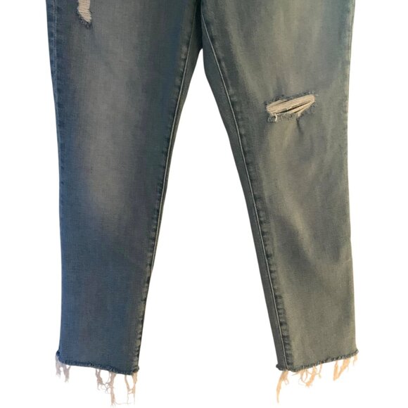 MADEWELL "Coffey" Light Wash Blue The Perfect Vintage Distressed Mom Jeans 28 - Picture 7 of 10